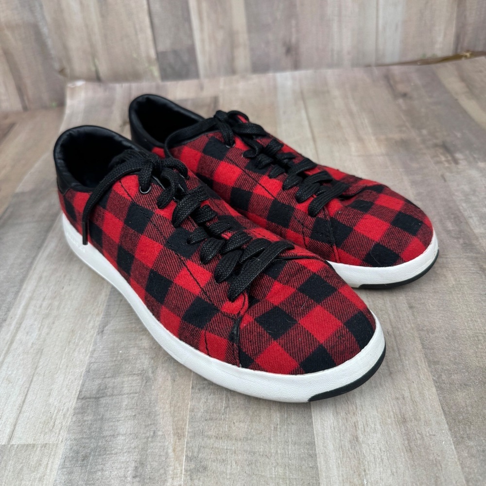 Cole Haan Grandpro Women's 7 Plaid Lace Up Sneakers